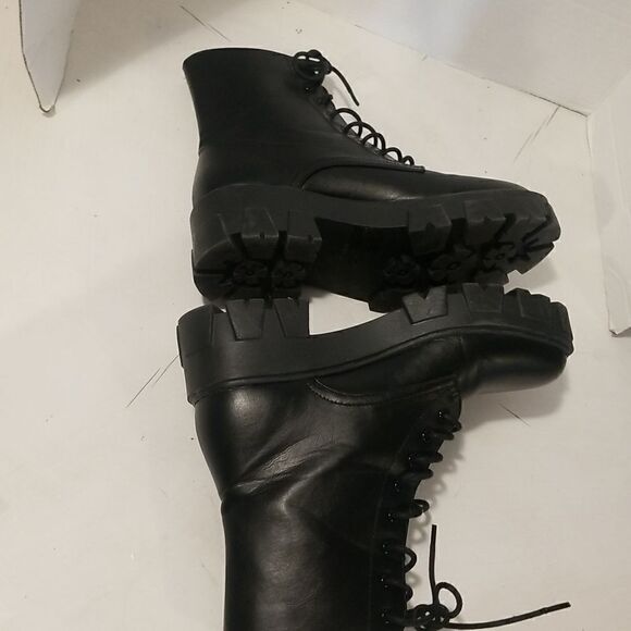 RAID Chunky Heel Goth Platform Biker Boots Size 6/39 GC - Picture 8 of 14
